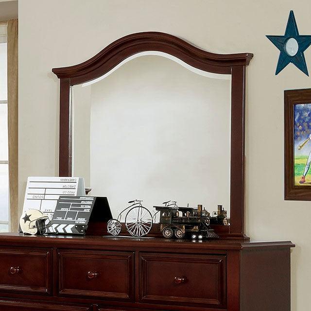 Olivia CM7155EX-M Dark Walnut Traditional Mirror By Furniture Of America - sofafair.com