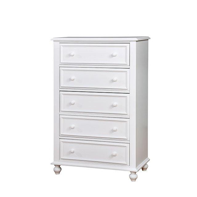 Olivia CM7155WH-C White Traditional Chest By Furniture Of America - sofafair.com