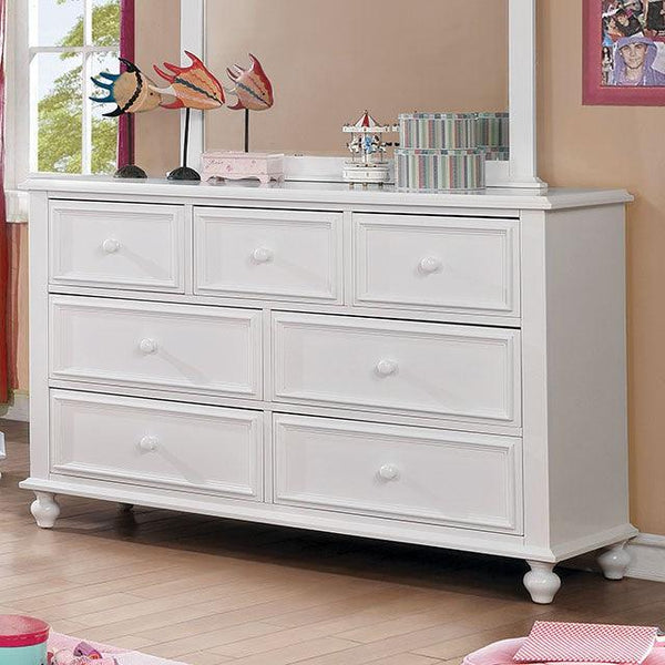Olivia CM7155WH-D White Traditional Dresser By Furniture Of America - sofafair.com