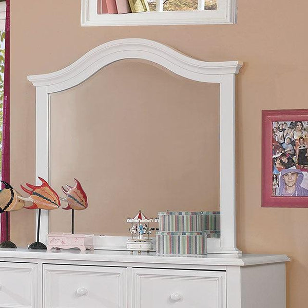Olivia CM7155WH-M White Traditional Mirror By Furniture Of America - sofafair.com