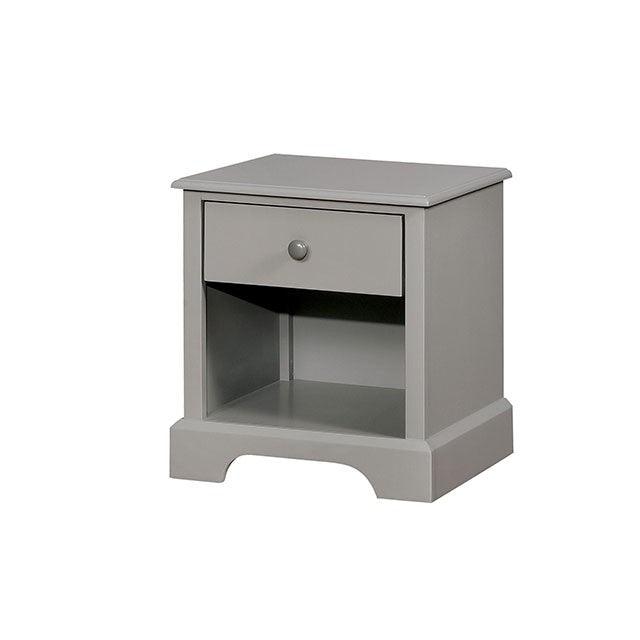 Diane CM7158GY-N Gray Transitional Night Stand By Furniture Of America - sofafair.com