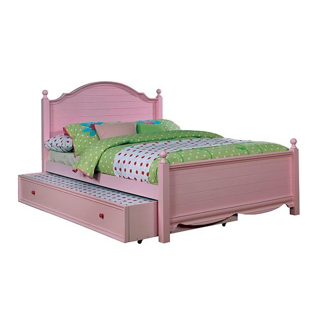 Dani CM7159PK-TR Pink Transitional Trundle By Furniture Of America - sofafair.com