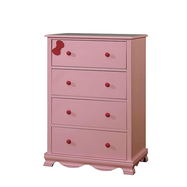 Dani CM7159PK-C Pink Transitional Chest By Furniture Of America - sofafair.com