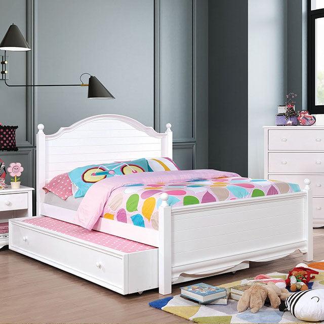Dani CM7159WH White Transitional Bed By Furniture Of America - sofafair.com