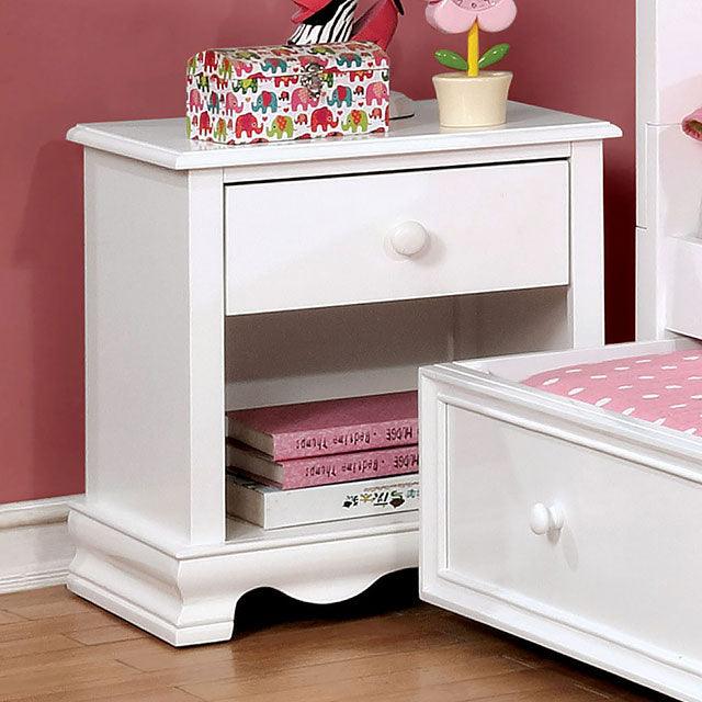 Dani CM7159WH-N White Transitional Night Stand By Furniture Of America - sofafair.com