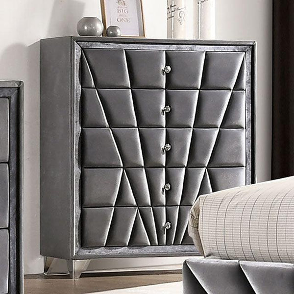 Carissa CM7164C Gray Transitional Chest By Furniture Of America - sofafair.com