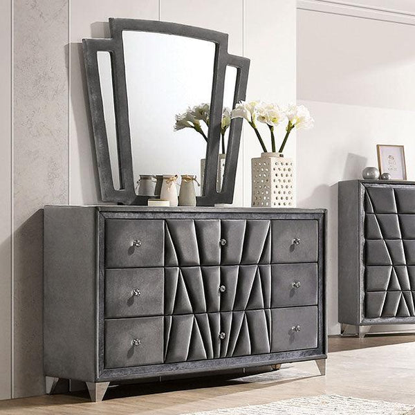 Carissa CM7164D Gray Transitional Dresser By Furniture Of America - sofafair.com