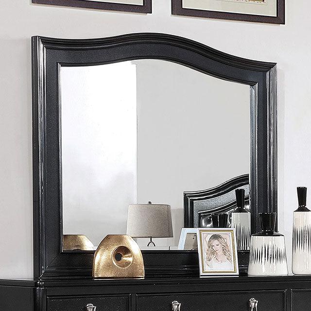Ariston CM7171BK-M Black Contemporary Mirror By Furniture Of America - sofafair.com