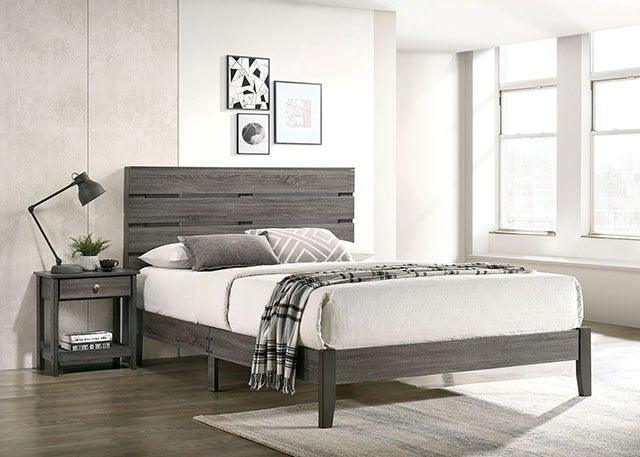 Flagstaff CM7176 Gray Rustic Bed By furniture of america - sofafair.com