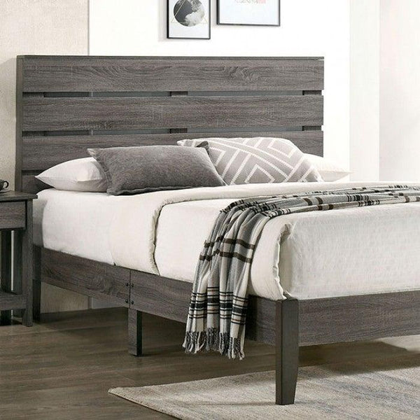 Flagstaff CM7176 Gray Rustic Bed By furniture of america - sofafair.com