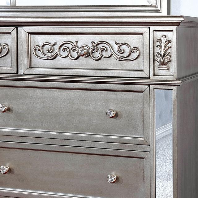 Azha CM7194D Silver Glam Dresser By Furniture Of America - sofafair.com