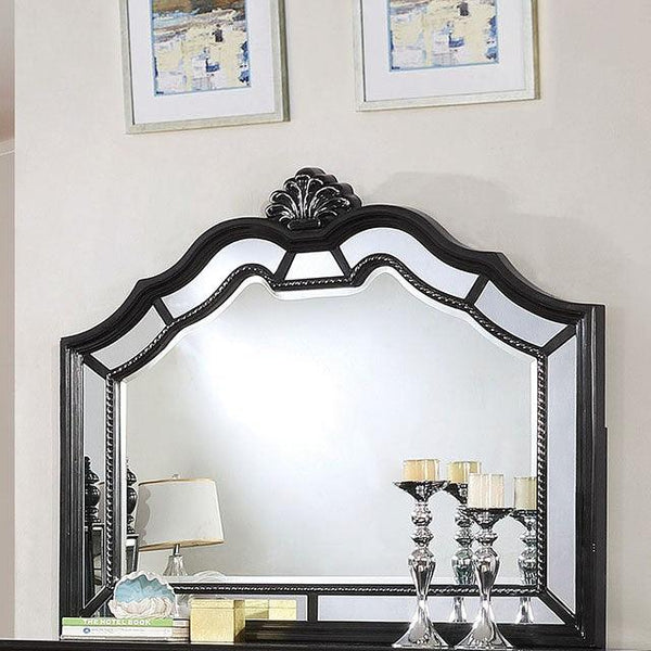 Azha CM7194BK-M Black Glam Mirror By Furniture Of America - sofafair.com