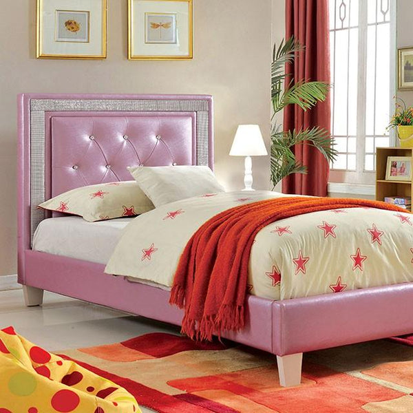Lianne CM7217PR-F Purple Contemporary Bed By Furniture Of America - sofafair.com