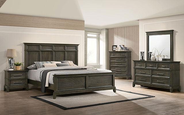 Houston CM7221GY-N Gray Traditional Night Stand By Furniture Of America - sofafair.com