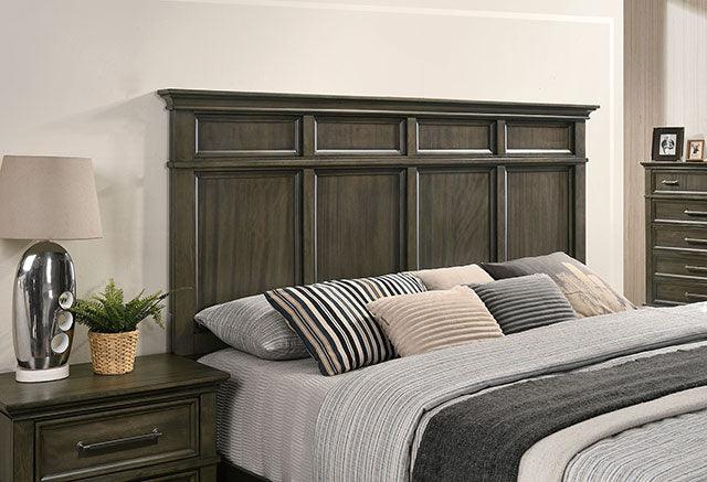 Houston CM7221GY Gray Traditional Bed By Furniture Of America - sofafair.com