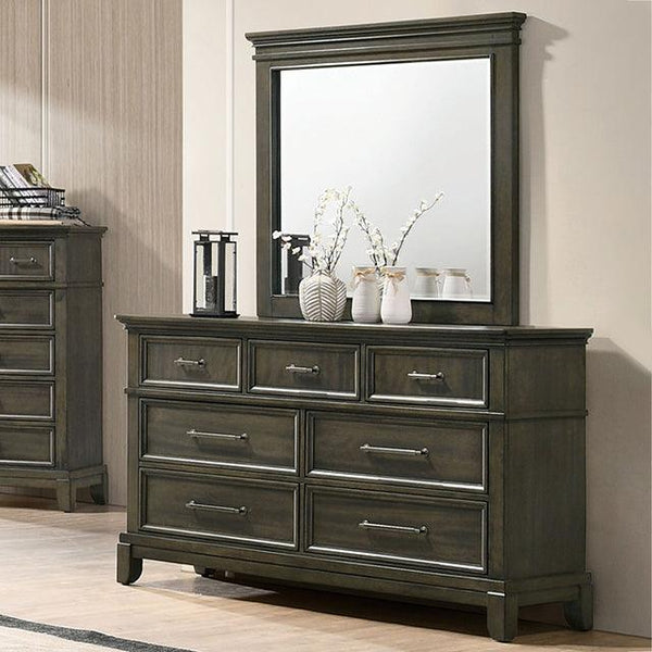 Houston CM7221GY-D Gray Traditional Dresser By Furniture Of America - sofafair.com