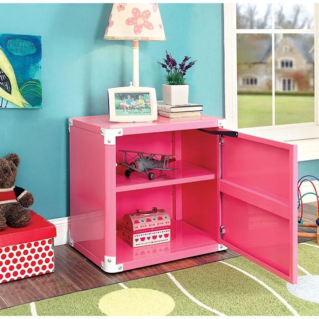 Power Racer CM7261PK-N Pink Novelty Night Stand By Furniture Of America - sofafair.com