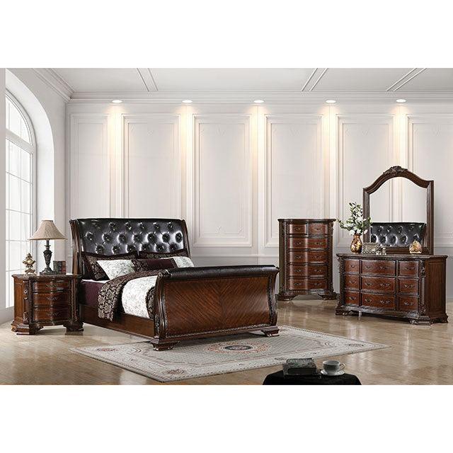 Monte Vista CM7267N Brown Cherry Traditional Night Stand By Furniture Of America - sofafair.com