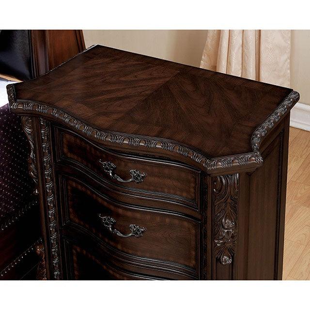 Monte Vista CM7267N Brown Cherry Traditional Night Stand By Furniture Of America - sofafair.com