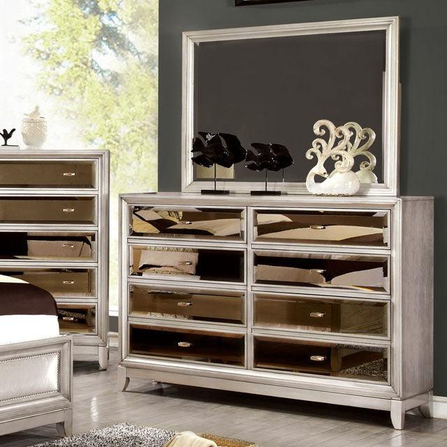 Golva CM7295SV-D Silver Transitional Dresser By Furniture Of America - sofafair.com