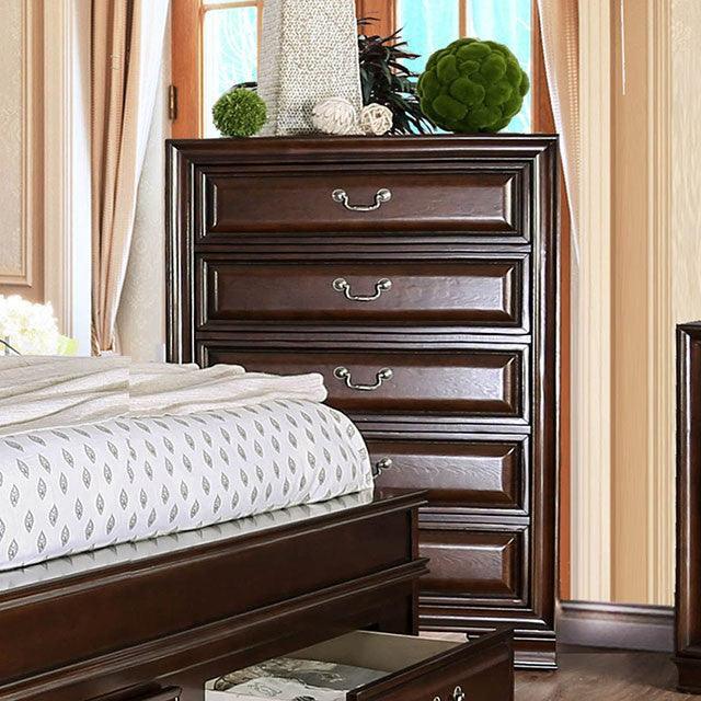Brandt CM7302CH-C Brown Cherry Transitional Chest By Furniture Of America - sofafair.com