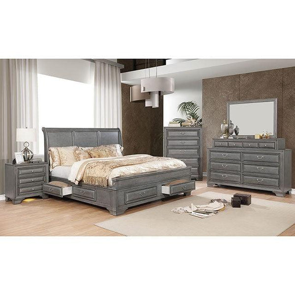 Brandt CM7302GY-M Gray Transitional Mirror By Furniture Of America - sofafair.com