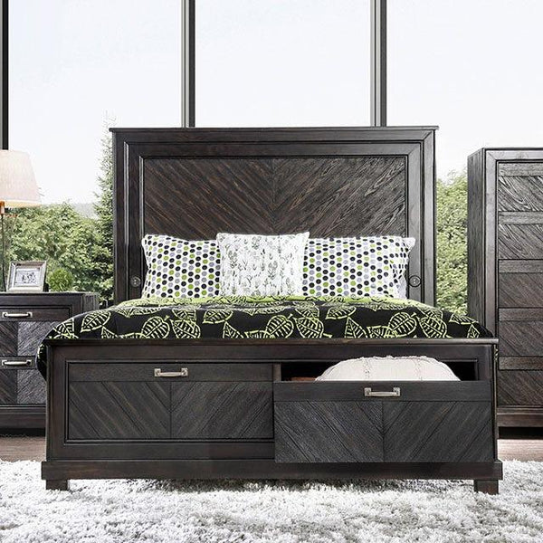 Argyros CM7315 Espresso Transitional Bed By Furniture Of America - sofafair.com