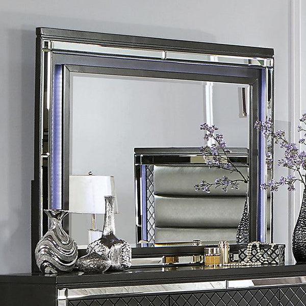 Calandria CM7320GY-M Gray Contemporary Mirror By Furniture Of America - sofafair.com