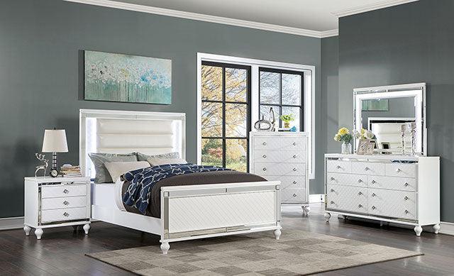 Calandria CM7320WH-D White Contemporary Dresser By Furniture Of America - sofafair.com