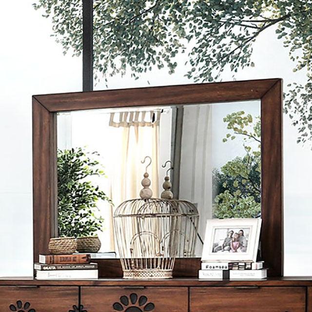 Amarantha CM7362M Dark Oak Transitional Mirror By Furniture Of America - sofafair.com