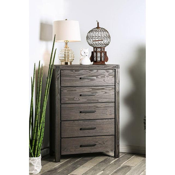 Rexburg CM7382C Wire-Brushed Rustic Brown Rustic Chest By Furniture Of America - sofafair.com