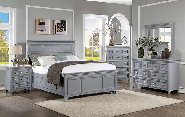 Castlile CM7413GY-N Gray Transitional Night Stand By Furniture Of America - sofafair.com