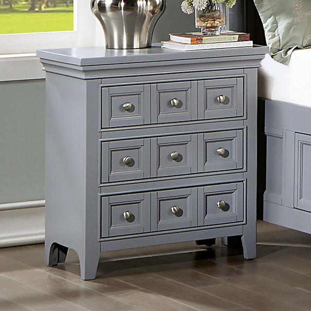 Castlile CM7413GY-N Gray Transitional Night Stand By Furniture Of America - sofafair.com