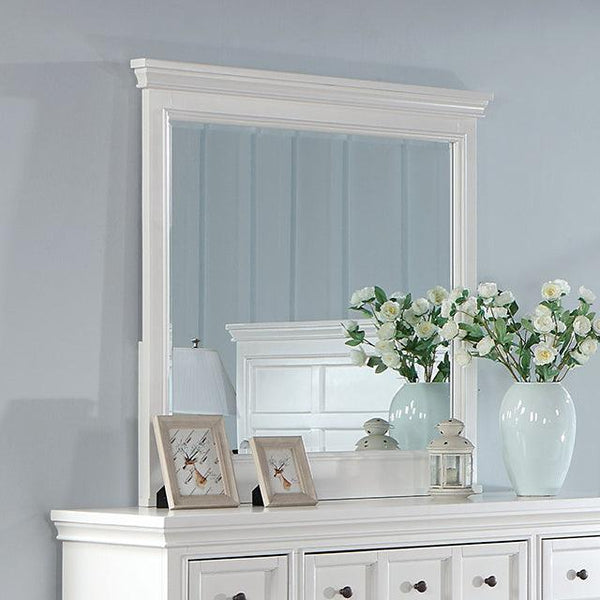 Castile CM7413WH-M White Transitional Mirror By Furniture Of America - sofafair.com