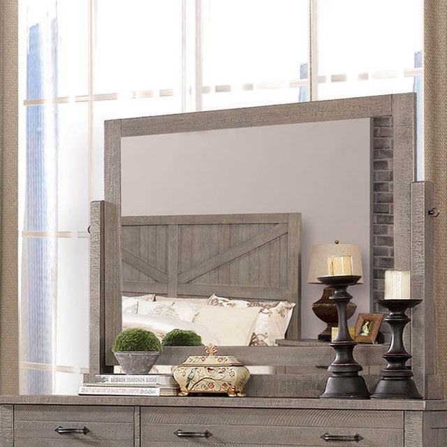 Brenna CM7435GY-M Gray Transitional Mirror By Furniture Of America - sofafair.com