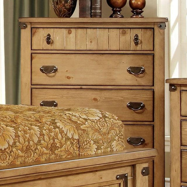Pioneer CM7449C Weathered Elm Cottage Chest By Furniture Of America - sofafair.com