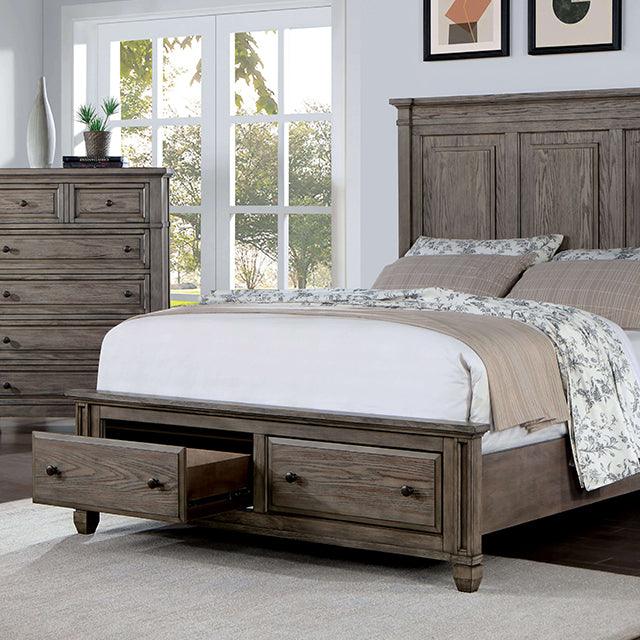 Durango CM7461GY Warm Gray Transitional Bed By Furniture Of America - sofafair.com