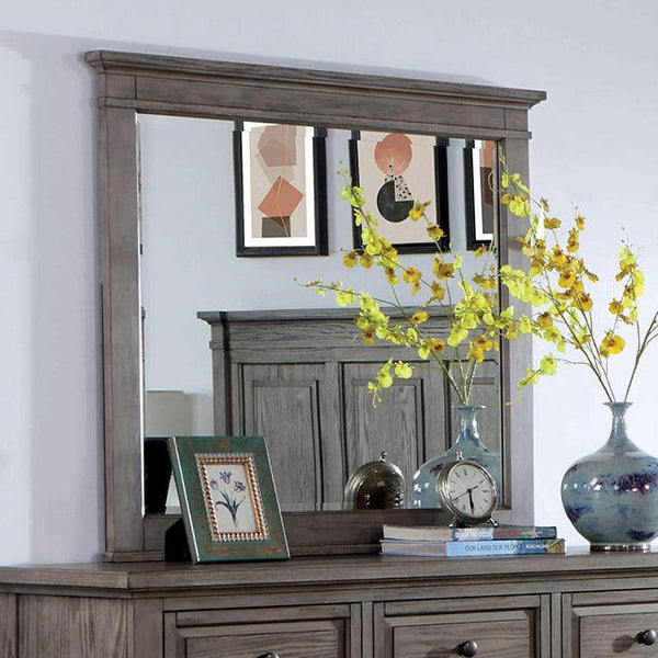 Durango CM7461GY-M Warm Gray Transitional Mirror By Furniture Of America - sofafair.com