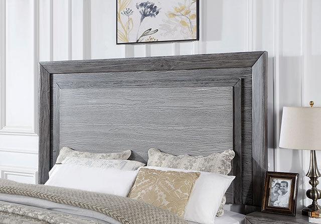 Raiden CM7468GY Gray Transitional Bed By Furniture Of America - sofafair.com