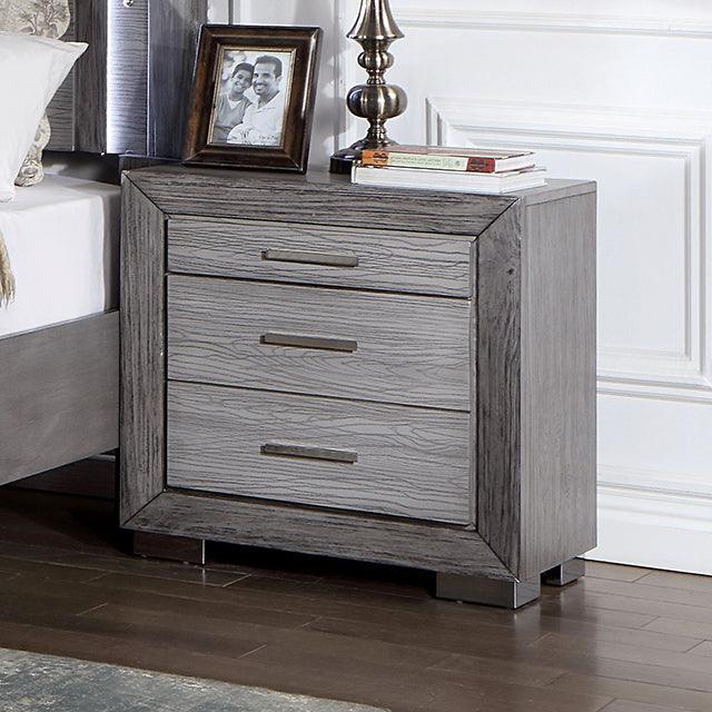 Raiden CM7468GY-N Gray Transitional Night Stand By Furniture Of America - sofafair.com