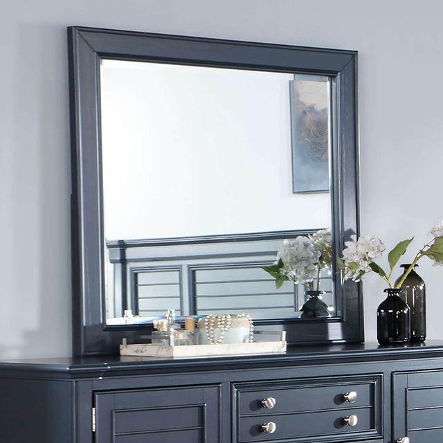 Manzanillo CM7470BL-M Slate Blue Transitional Mirror By Furniture Of America - sofafair.com