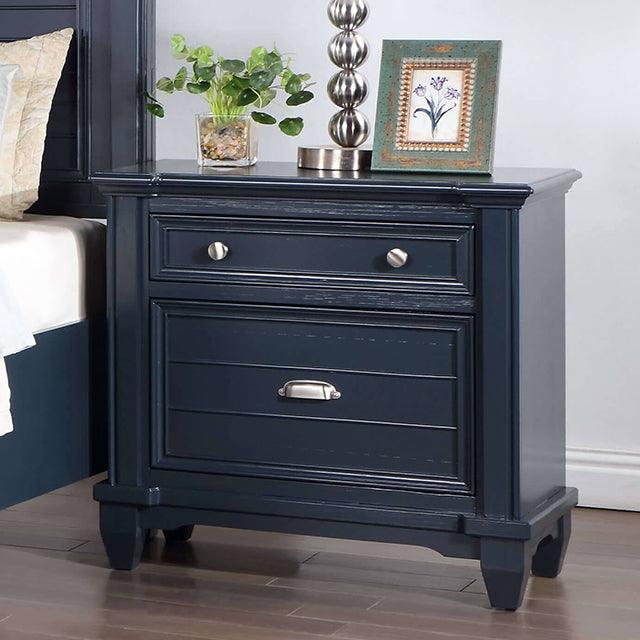 Manzanillo CM7470BL-N Slate Blue Transitional Night Stand By Furniture Of America - sofafair.com