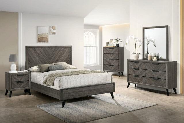 Vagan CM7472GY-N Gray Contemporary Night Stand By Furniture Of America - sofafair.com