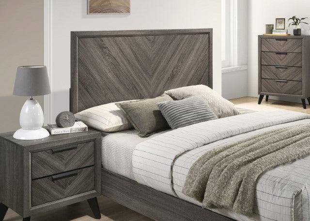 Vagan CM7472GY Gray Contemporary Bed By Furniture Of America - sofafair.com