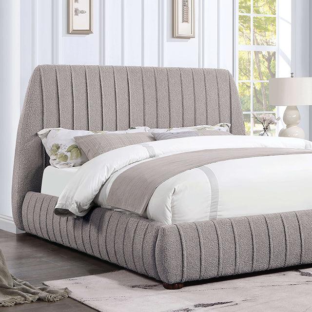 Sherise CM7476GY Gray Contemporary Bed By Furniture Of America - sofafair.com