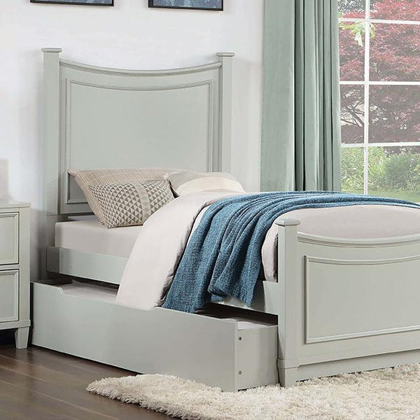 Lycorida CM7477GY Gray Transitional Bed By Furniture Of America - sofafair.com