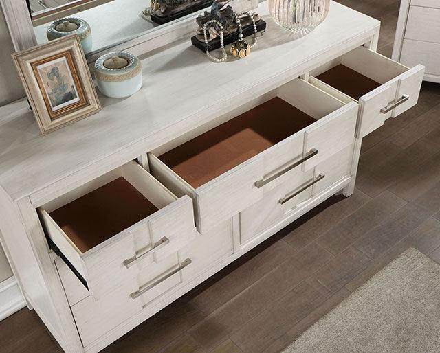 Berenice CM7580WH-D White Transitional Dresser By Furniture Of America - sofafair.com