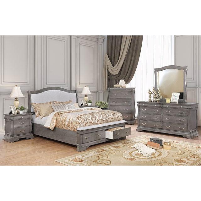 Brunswick CM7503GY-M Gray Transitional Mirror By Furniture Of America - sofafair.com