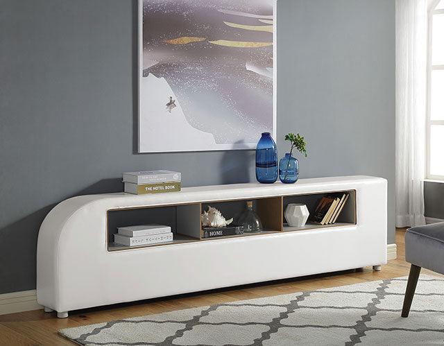 Vodice CM7513 White Contemporary Bed By Furniture Of America - sofafair.com