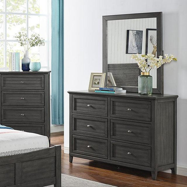 Brogan CM7517GY-D Gray Transitional Dresser By Furniture Of America - sofafair.com